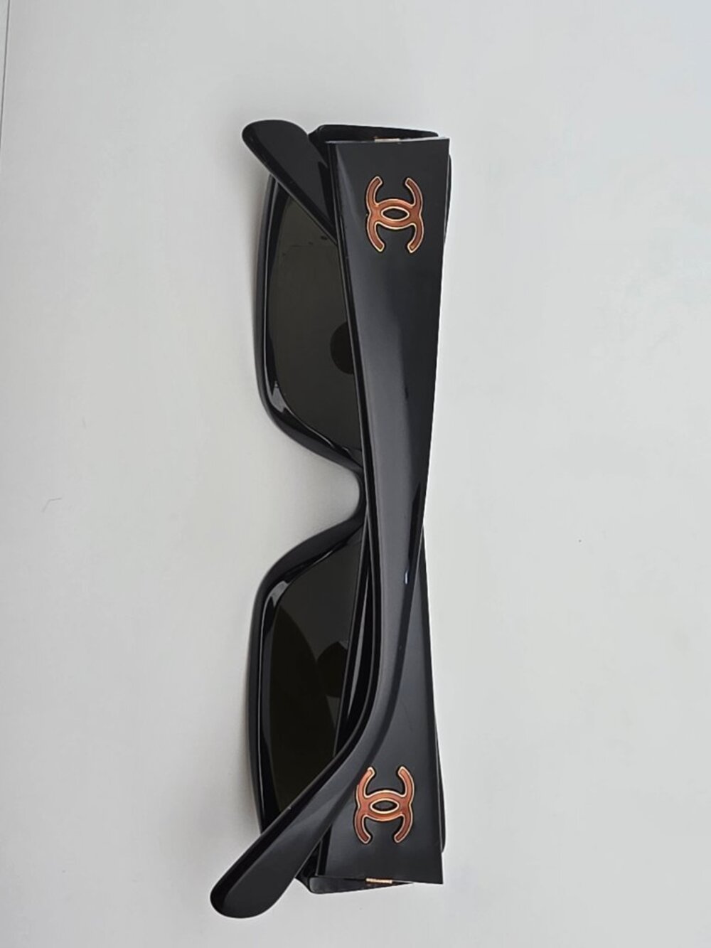 Chanel 5078 c 818/73 Tortoise Black Frame Green Lens Rectangular Sunglasses 54mm - Picture 9 of 16